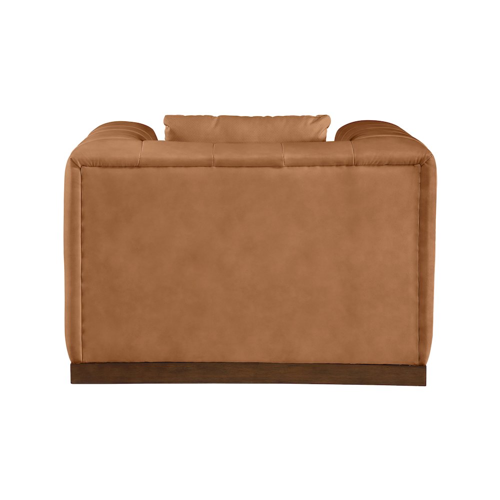 Mallina Cognac Vegan Leather Chair