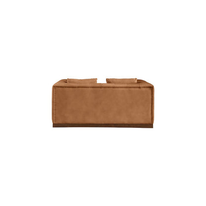 Mallina Cognac Vegan Leather Loveseat