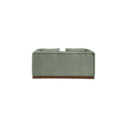Mallina Green Vegan Leather Loveseat