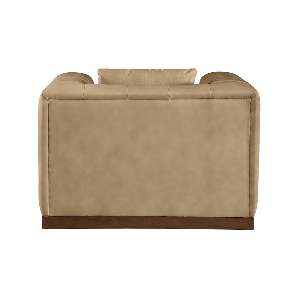 Mallina Tan Vegan Leather Chair