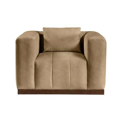 Mallina Tan Vegan Leather Chair