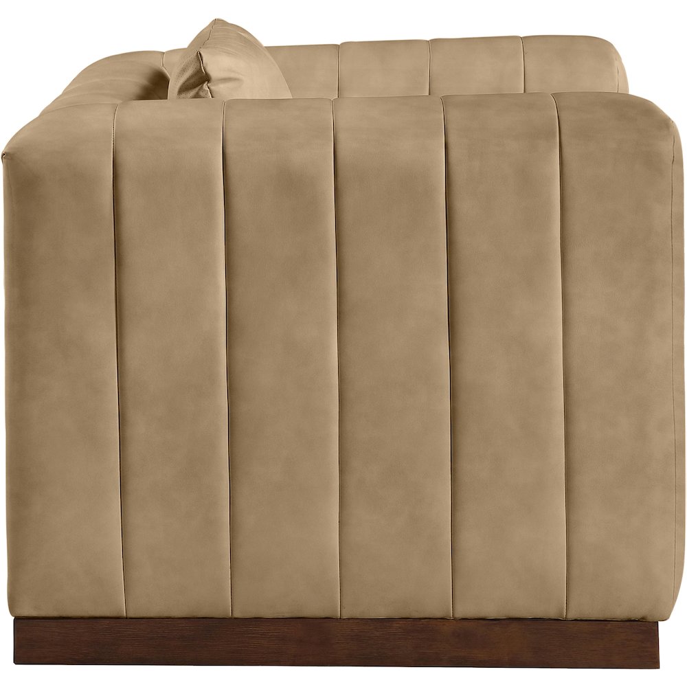 Mallina Tan Vegan Leather Chair