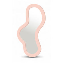 Oblique Pink Iron Frame Mirror