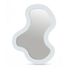 Oblique White Iron Frame Mirror