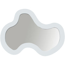 Oblique White Iron Frame Mirror