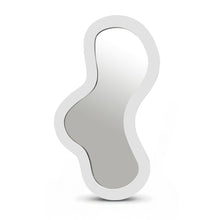 Oblique White Iron Frame Mirror