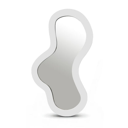 Oblique White Iron Frame Mirror