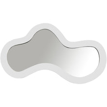 Oblique White Iron Frame Mirror