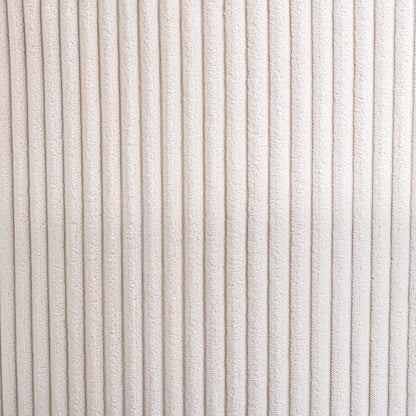 Roy Beige Microsuede Fabric Ottoman/Stool