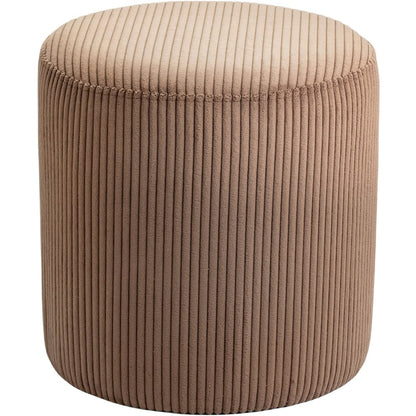 Roy Brown Microsuede Fabric Ottoman/Stool