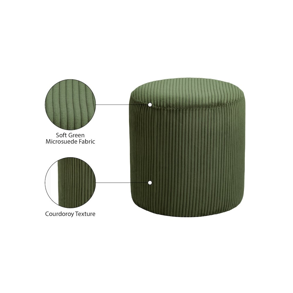 Roy Green Microsuede Fabric Ottoman/Stool