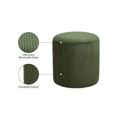 Roy Green Microsuede Fabric Ottoman/Stool