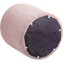 Roy Pink Microsuede Fabric Ottoman/Stool