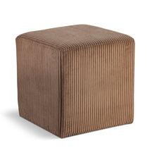 Roy Brown Microsuede Fabric Ottoman/Stool