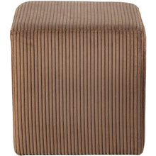Roy Brown Microsuede Fabric Ottoman/Stool