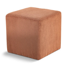 Roy Cognac Microsuede Fabric Ottoman/Stool