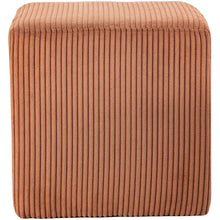 Roy Cognac Microsuede Fabric Ottoman/Stool