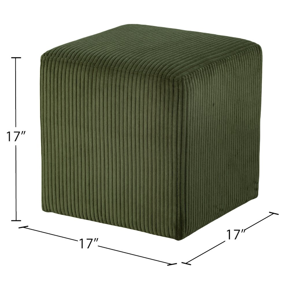 Roy Green Microsuede Fabric Ottoman/Stool
