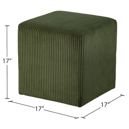 Roy Green Microsuede Fabric Ottoman/Stool