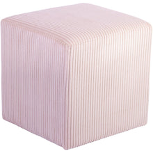 Roy Pink Microsuede Fabric Ottoman/Stool