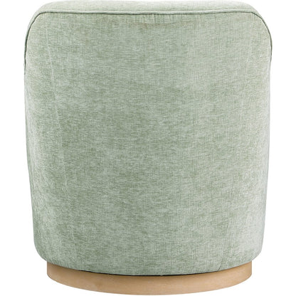Clarita Mint Chenille Fabric Swivel Accent Chair