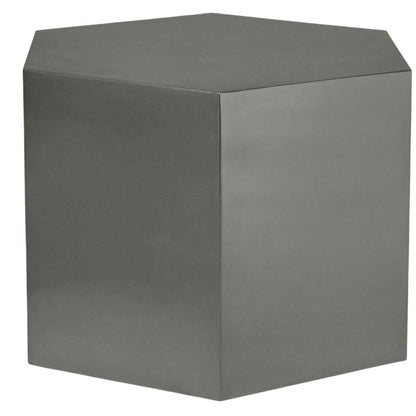 Contemporary Coffee Table with Brushed Chrome Finish and Durable Construction