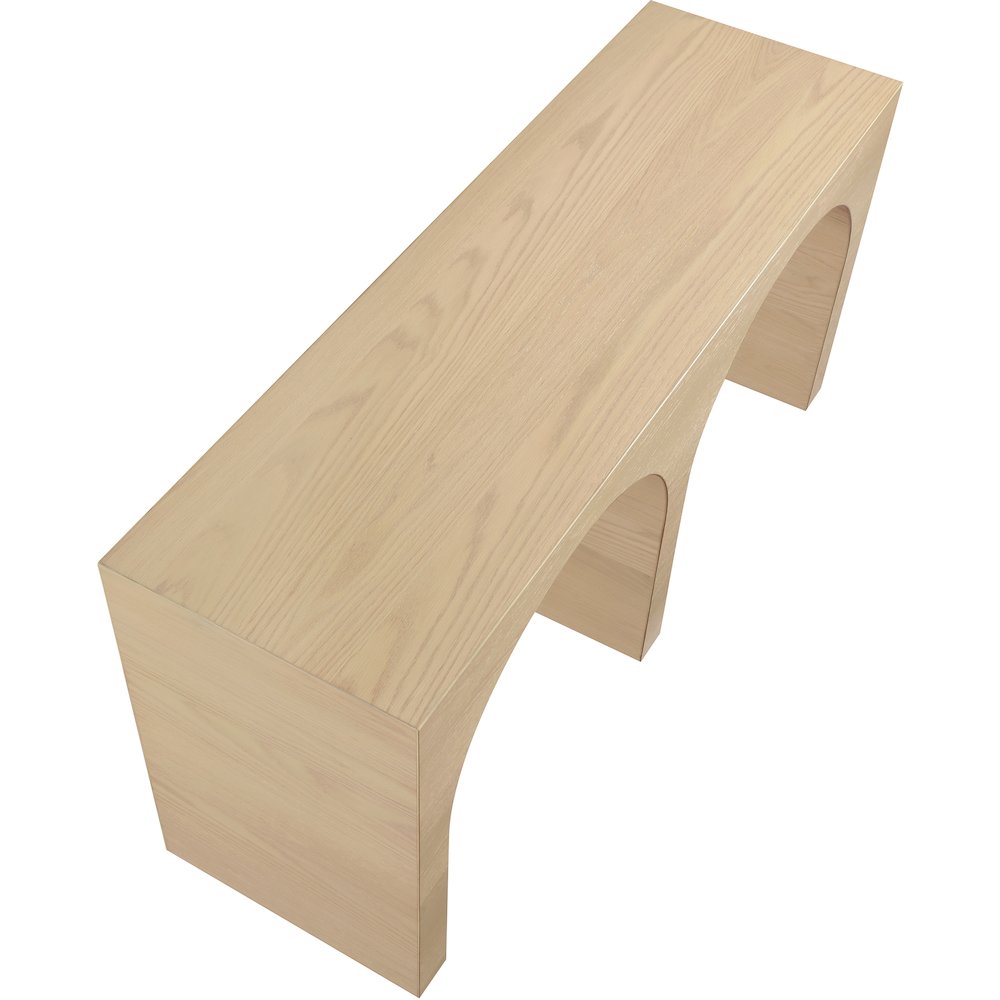 June White Oak Console Table