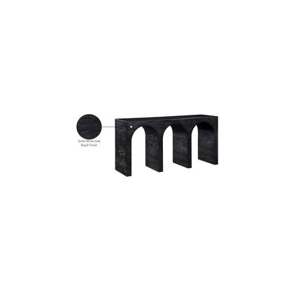 June Black Oak Console Table