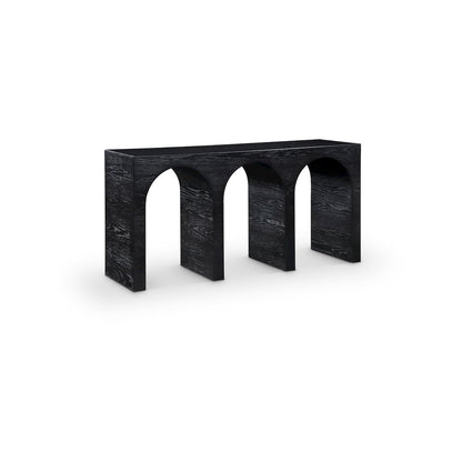 June Black Oak Console Table