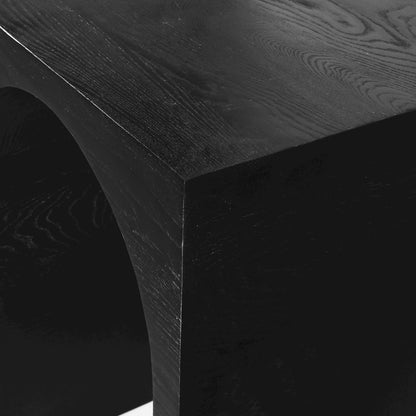 June Black Oak Console Table