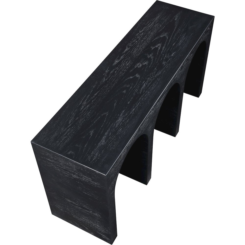 June Black Oak Console Table