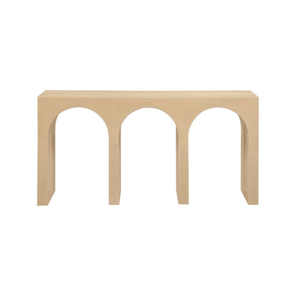 June White Oak Console Table