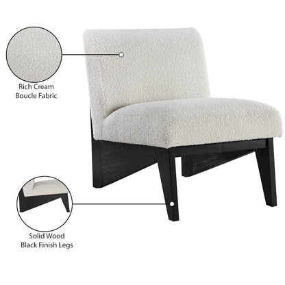 Chapman Cream Boucle Fabric Accent Chair