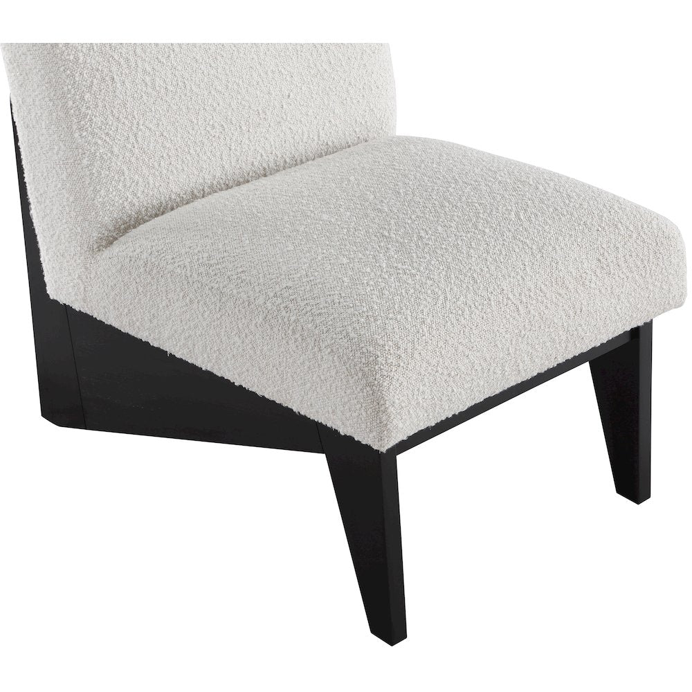 Chapman Cream Boucle Fabric Accent Chair