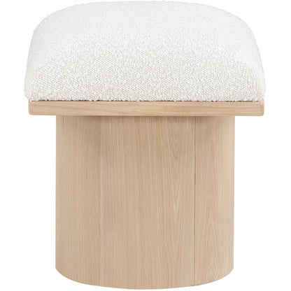 Pavilion Cream Boucle Fabric Bench/Stool
