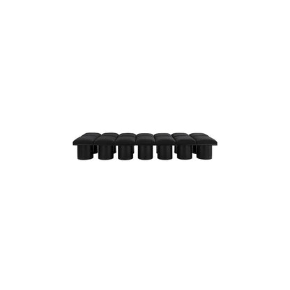 Pavilion Black Boucle Fabric Bench