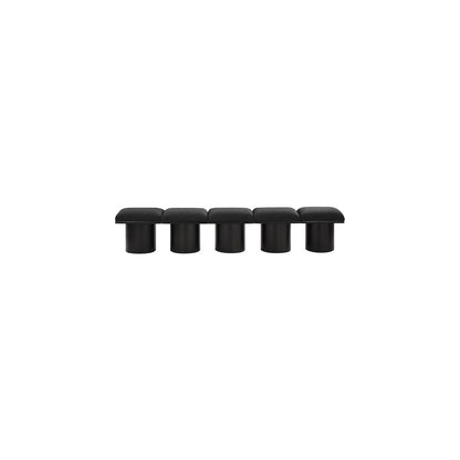 Pavilion Black Boucle Fabric Bench