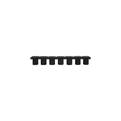 Pavilion Black Boucle Fabric Bench