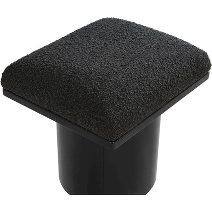 Pavilion Black Boucle Fabric Bench/Stool