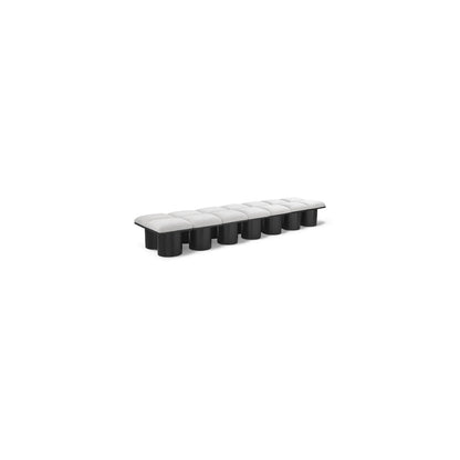 Pavilion Cream Boucle Fabric Bench