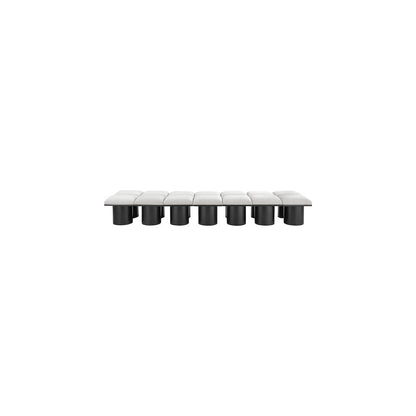 Pavilion Cream Boucle Fabric Bench