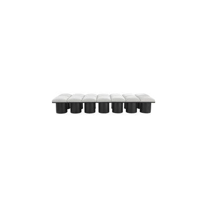Pavilion Cream Boucle Fabric Bench