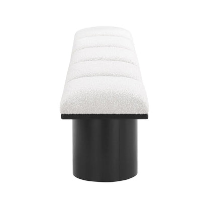 Pavilion Cream Boucle Fabric Bench