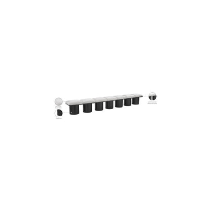 Pavilion Cream Boucle Fabric Bench