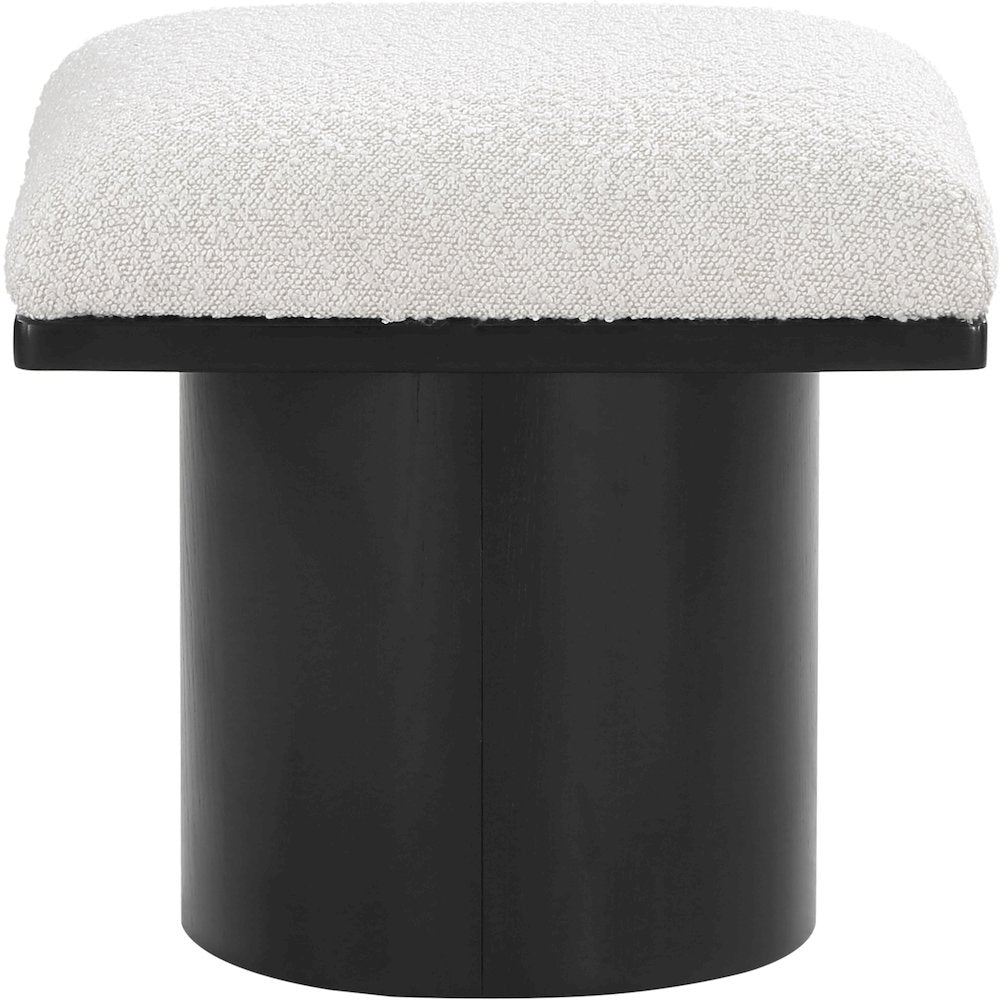 Pavilion Cream Boucle Fabric Bench/Stool