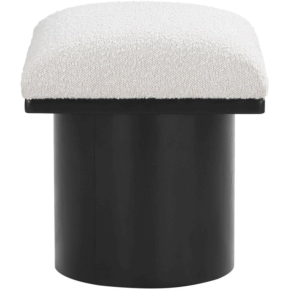 Pavilion Cream Boucle Fabric Bench/Stool