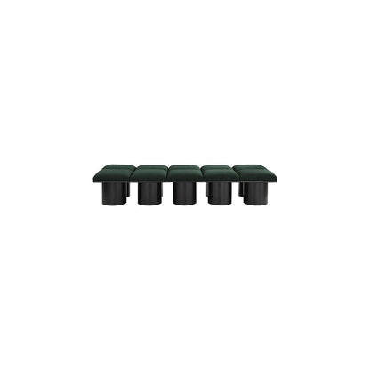 Pavilion Green Boucle Fabric Bench