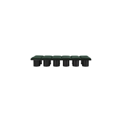 Pavilion Green Boucle Fabric Bench