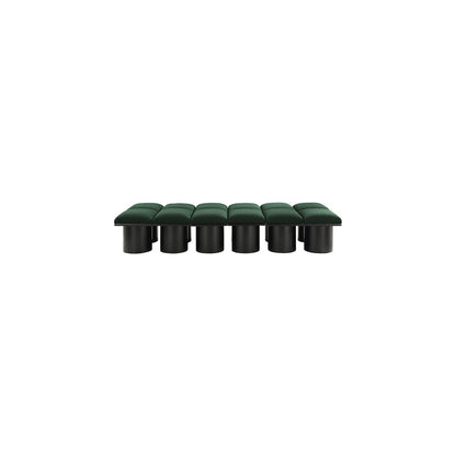 Pavilion Green Boucle Fabric Bench
