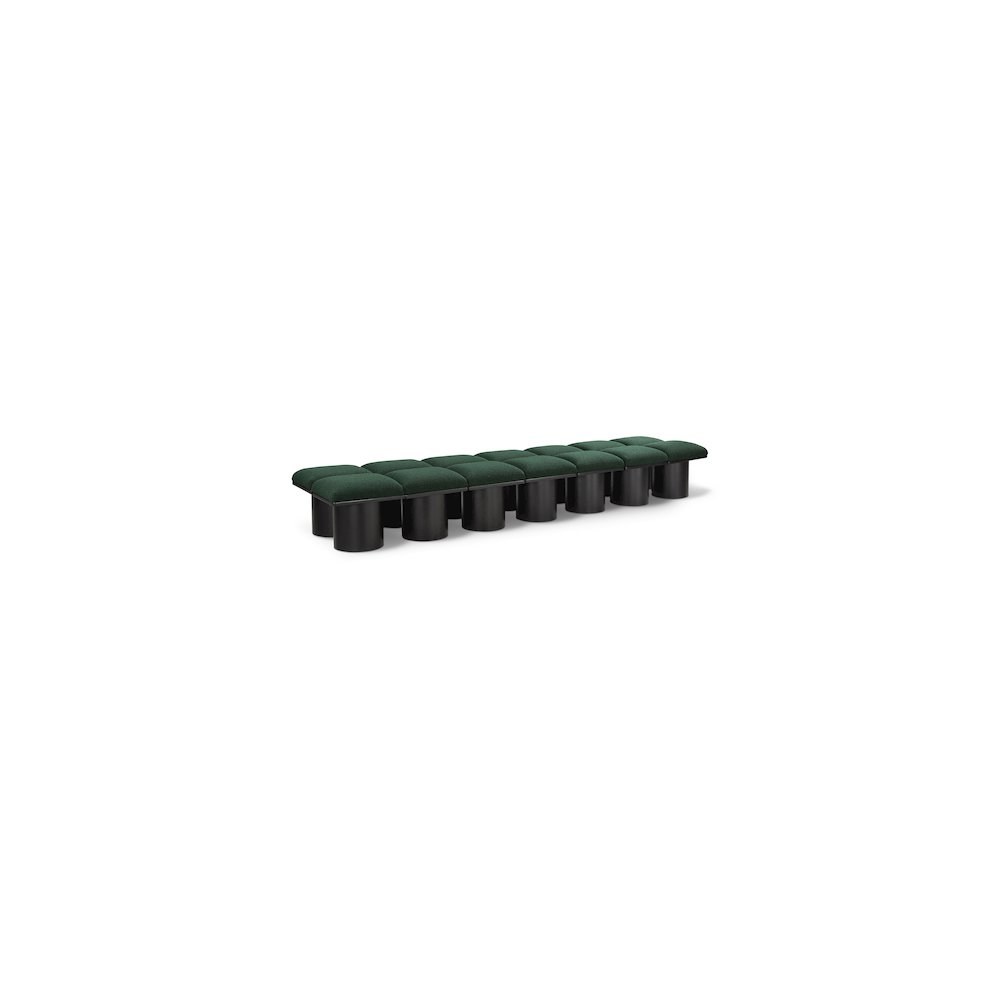 Pavilion Green Boucle Fabric Bench